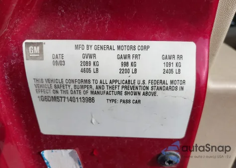 2004 Cadillac Cts Standard из США, поврежденный, VIN 1G6DM577140113986